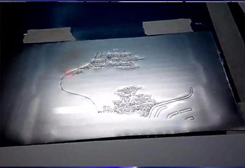 150W CO2激光切割鞋面